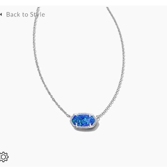 Kendra Scott Jewelry - Kendra Scott Elisa Necklace Royal Blue Kyocera Opal (Custom Creation @Color Bar)